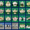 This is a colection of Cracker and Bisquet jars 