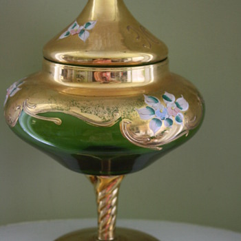 Italian glass candy dish ?