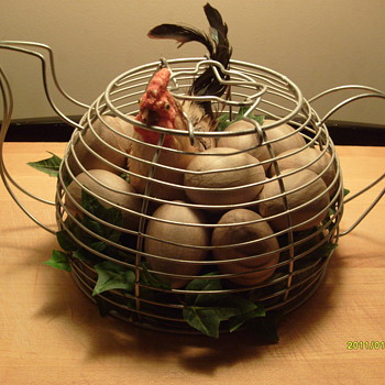 Tea Pot Wire Egg Basket
