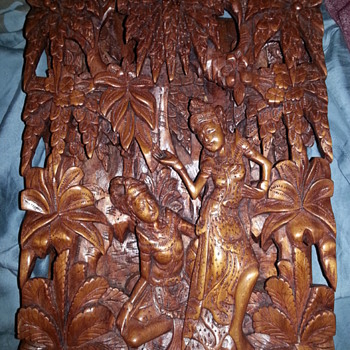 Wood Hand Carved Bali Artwork Rama & Sinta - Asian