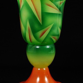 Czechoslovakia enamels #10 Airbrush - Art Glass