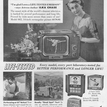 1951 - Emerson Radio/TV Advertisement