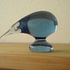 My blue glass kiwi - given to me as a child. 