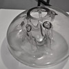 Modernist handblown mystery glass vase looks like Art Glass Whirlpool Vase by Robert Fritz
