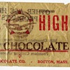 Ace High Milk Chocolate Candy Wrapper Boston Mass. 