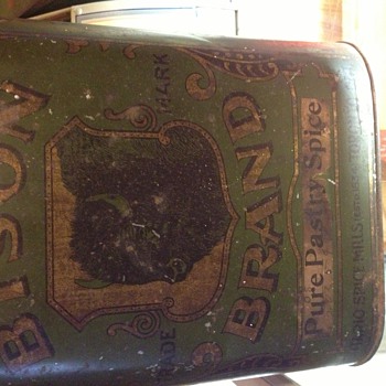 Ontario Spice Mills Bison Brand Tin - Advertising