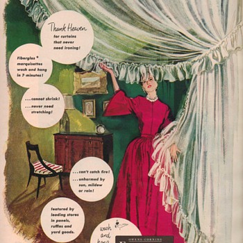 1950 Owens-Corning Marquisettes Advertisement