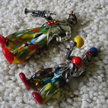 Miniature Clowns (Murano?) - Art Glass