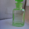 Green (Vaseline) TOILET WATER BOTTLE
