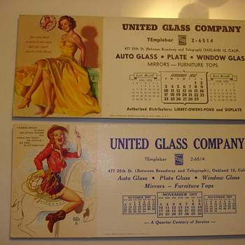  EARL MORAN "PINUPS CALENDARS" - Advertising