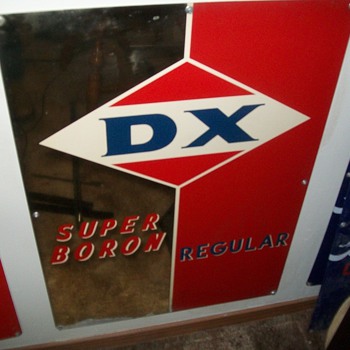 D-X pump sign collection from the 1960s