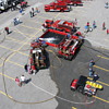 Service Personnel honored on Sept. 11th "Cruisin' For Our Heroes," 50 antique vehicles and Fire Engines