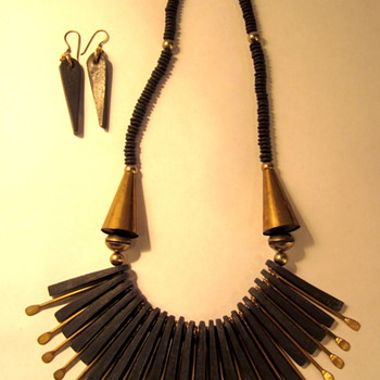 Interesting Necklace and matching earrings