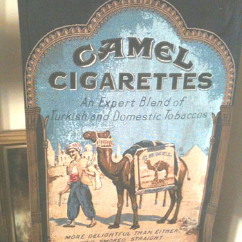 Vintage Camel Cigarettes Advertising Banner - Advertising