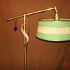 Vintage Floor lamp with fabric ( or paper?) shade