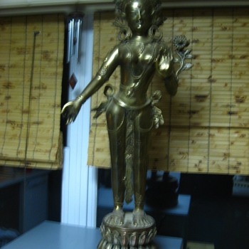 Radha & Krishna ?? Brass Statues - Asian