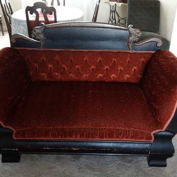 my "new" velvet couch/sofa