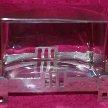 1930's Glass and Metal Box - Art Deco