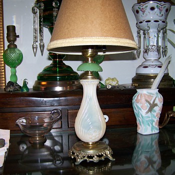 Little Pink and Green Lamp - Lamps