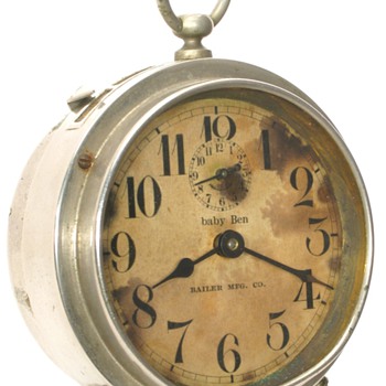 Westclox Baby Ben Alarm Clocks with Dealer Imprint Dial - Clocks
