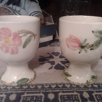Vintage Floral Egg Cups - China and Dinnerware