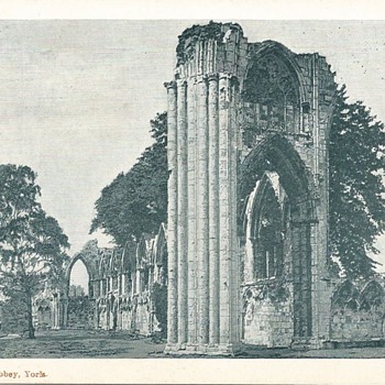 St. MARY'S ABBEY. YORK c. 1900 - Postcards