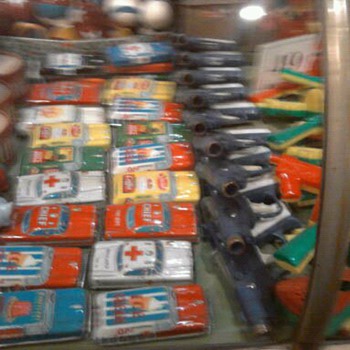 Tin toy cars...From Japan most likely.