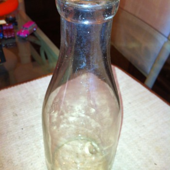 A Bottle of Milk is a Bottle of Health quart milk bottle Reg. Sealed 1 11 14 - Bottles