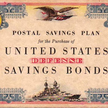 Postal Savings Plan Stamp Books 1940s 10 Cent and 1 Dollar Books - Stamps