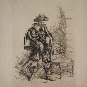 Musketeer etching