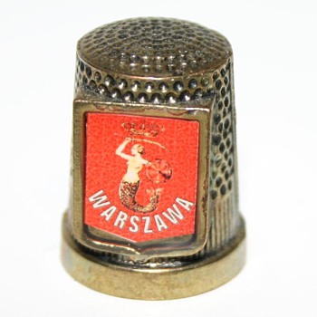 Metal Thimble - Warsaw Polland - Need help to identify please - Sewing