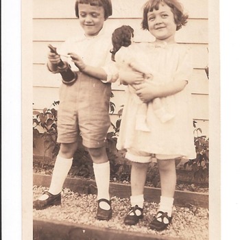 1920 Photo of Children w/ Toys  - Photographs