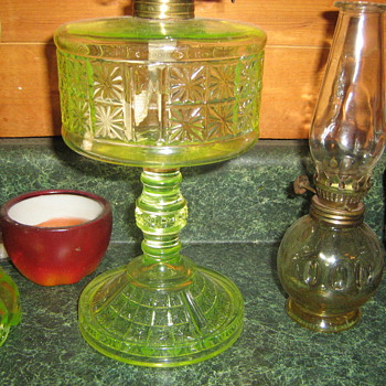 Canary two panel oil lamp - Lamps