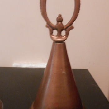 2 BRASS HAND BELLS