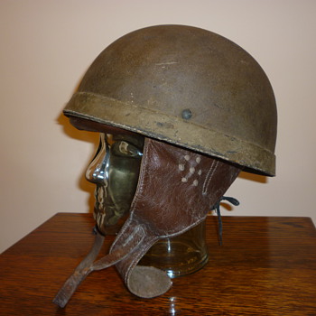 British WWII 1942 Dispatch Riders steel helmet. - Military and Wartime