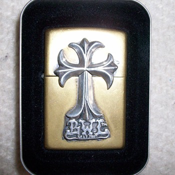 Bill Wall Leather Zippo Lighter - Tobacciana