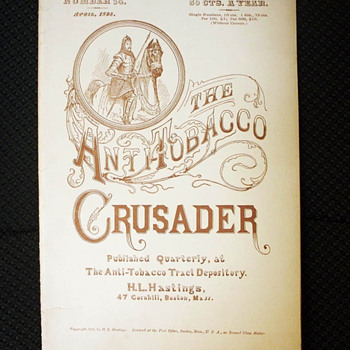 Anti-Tobacco Crusader, 1895, Anti Smoking booklet