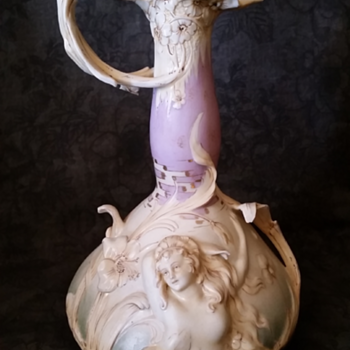 German Art Nouveau Vase - Art Pottery