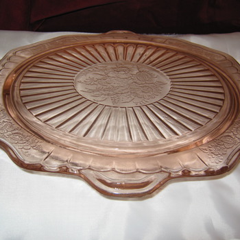 Hocking's Mayfair Cake Plate 