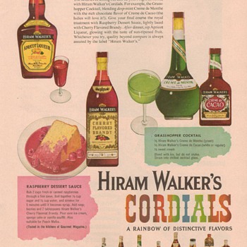 1955 Hiram Walker Cordials Advertisement - Advertising