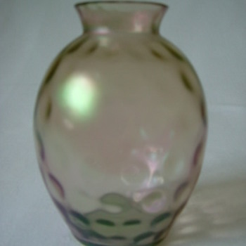 Art Nouveau Iridescent Vase - Art Glass