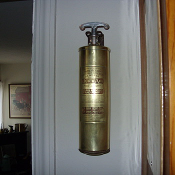 1930s brass fire extiguisher