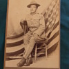Cabinet card of 16th Infantry soldier at FT Crook
