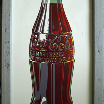 Porcelain Enamel Metal Coke Sign - Coca-Cola