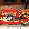 Tin Toy Motorcycle Delivery Wagon