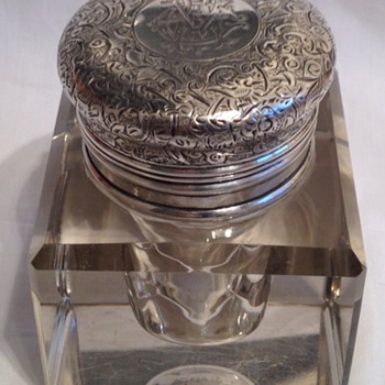Sampson Mordan Victorian Inkwell - Office