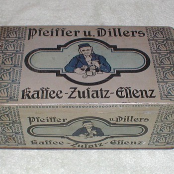 German Coffee Tin Pfeiffer u. Dillers - Advertising
