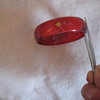 Candy Apple Red  Bakelite or Lucite Braclet ?