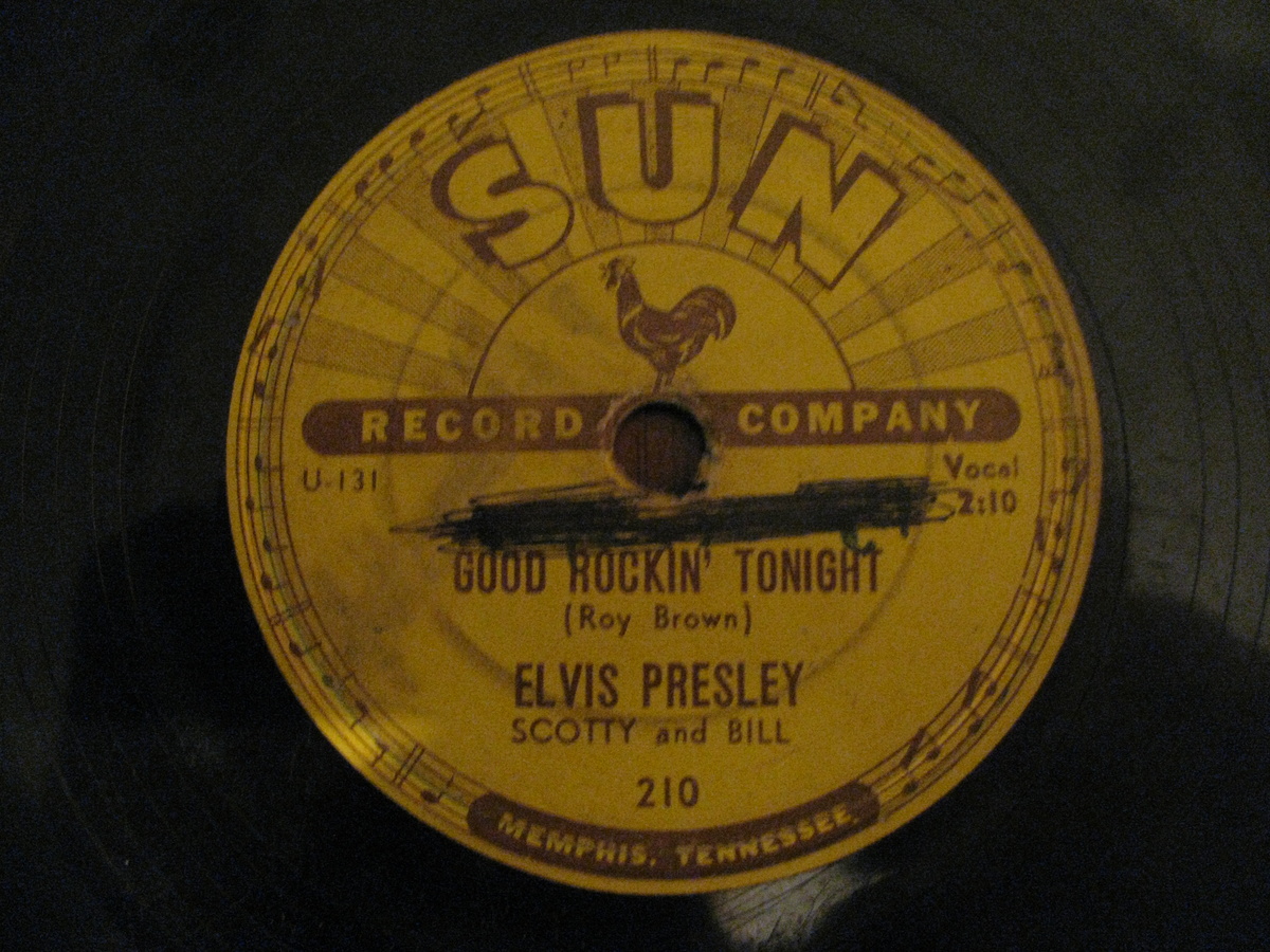 Elvis presley Sun label 78 rpm record Collectors Weekly