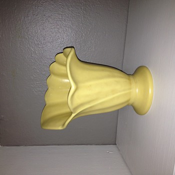 What is this??  USA Pottery Yellow Vase